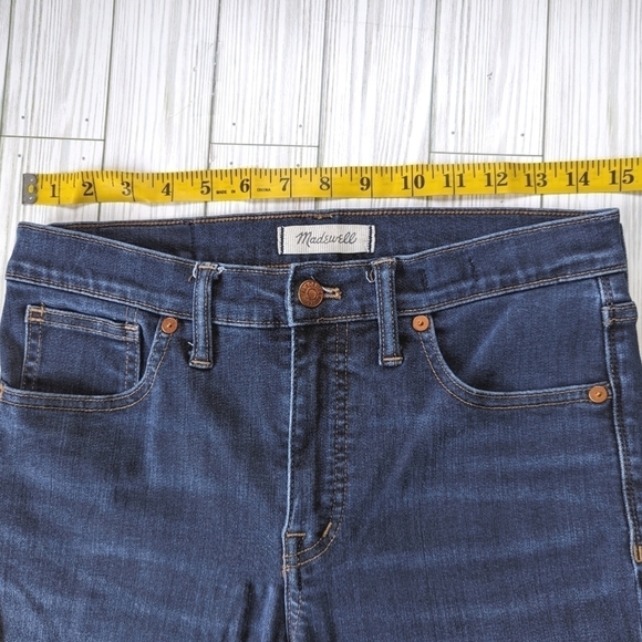 Madewell 9in High Rise Skinny Jeans in Larkspur Wash Tencel Edition Size 28 - Picture 8 of 11
